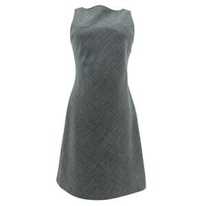 Kenneth Jay Lane Sleeveless Gray knee length fit flare dress (8)‎